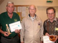 Bert Lanham and Geoff Hunt get commended certificates